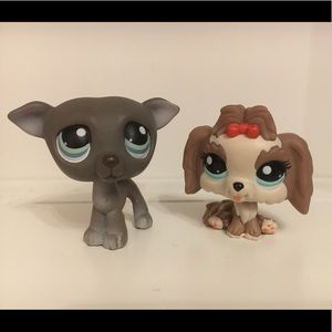 💙LPS: Greyhound and Lhasa Dog Lot💙
